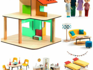 Domeček pro panenky - můj malý dům -  velký set s rodinkou a nábytkem