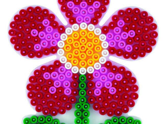 Hama Midi - podložka květina