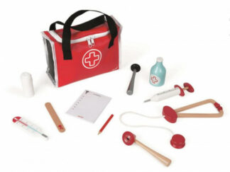 Lékařský kufřík s dřevěnými nástroji - 10 ks