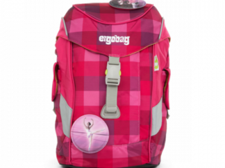 Dětský batoh Ergobag mini - purpurový károvaný