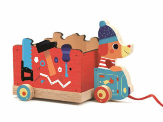 Dřevěný kamion - tahací hračka