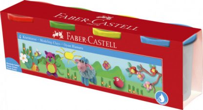 Modelovací hmota Faber-Castell v kelímkách 4x110g