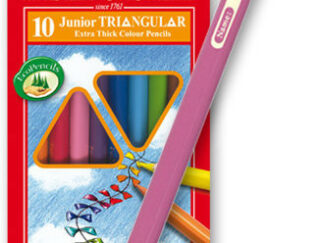 Pastelky Faber-Castel Junior Triangular - 10 barev + ořezávátko