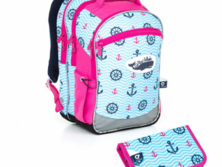 Školní batoh a penál Topgal  - CHI 802 H Pink + CHI 826 H