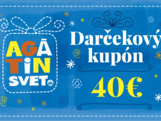 Agátin darčekový kupón: 40 EUR