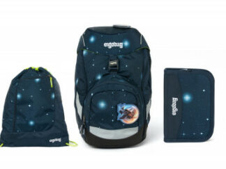 Školní set Ergobag prime Galaxy modrý 2020 - batoh + penál + sportovní pytel