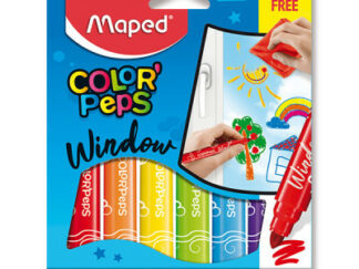 Fixy Maped Window na sklo - 6 barev + hadřík