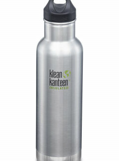 Nerezová termolahev Klean Kanteen Insulated Classic w/Loop Cap - brushed stainless 592 ml