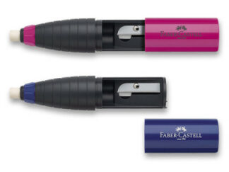 Ořezávátko Faber-Castell se stěrací pryží - mix barev