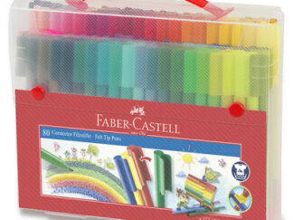 Dětské fixy Faber-Castell Connector taška - 80 barev