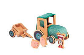 Lilliputiens - traktor a kravička Rosalie poškozený obal sleva