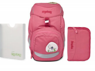 Školní set Ergobag prime - Eco pink -batoh + penál + desky